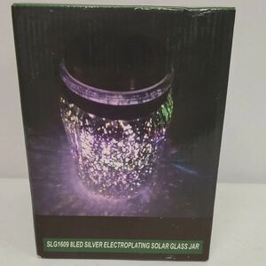 Sogrand Mercury Electroplating Solar Glass Jar, 4 Color 8 LED Copper Wire SU104